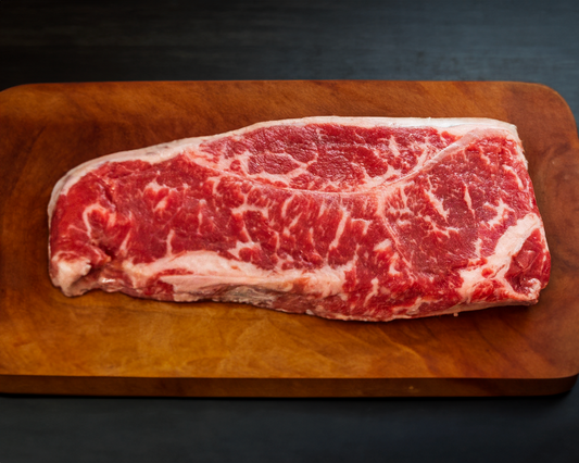 USDA Prime Black Angus NY Strip Sizzler Steak