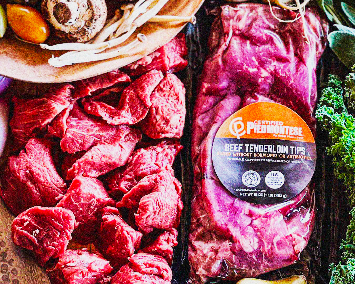 Certified Piedmontese Beef Tenderloin Tips