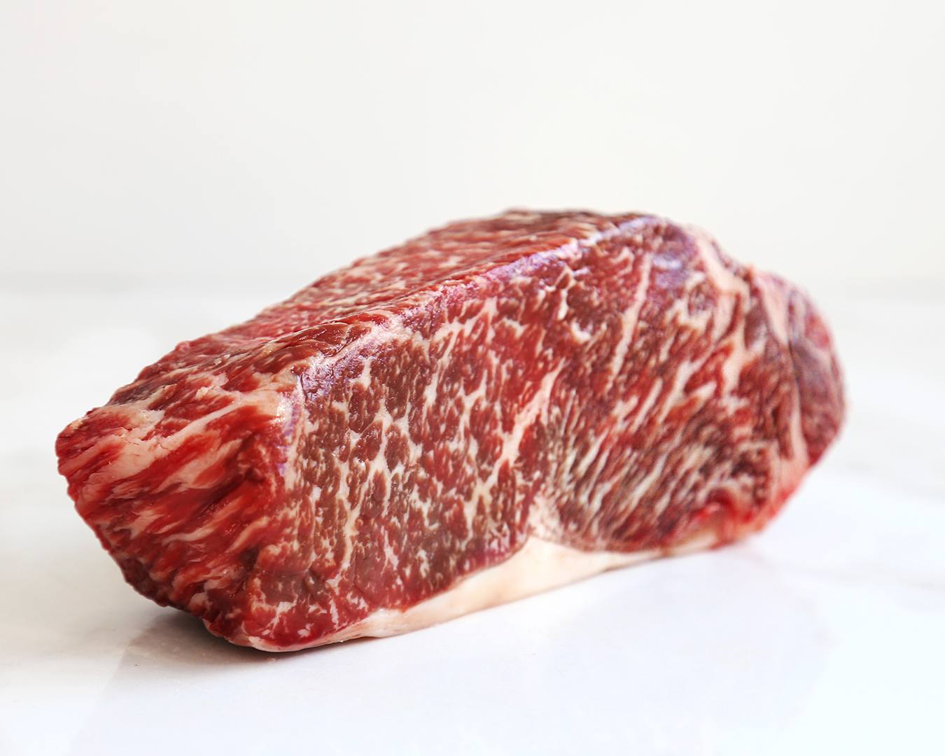 American Wagyu Beef Boneless NY Strip Steak BMS 6-7